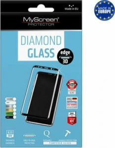 MyScreen Diamond Glass Edge Samsung Galaxy S23 Ultra (SM-S918) kijelzőv&eacute;dő &uuml;veg fekete kerettel (MD7303TG 3D BLACK)