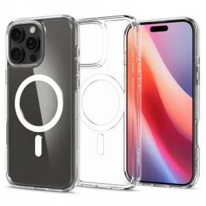 Spigen Ultra Hybrid MagFit iPhone 16 Pro Max tok átlátszó-fehér (ACS07998)