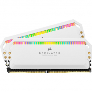 32GB 5200MHz DDR5 RAM Corsair DOMINATOR PLATINUM RGB White CL40 (2x16GB) (CMT32GX5M2B5200C40W)