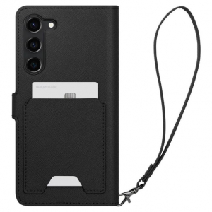 Spigen Wallet S Samsung Galaxy S23 Plus fliptok fekete (ACS05677)