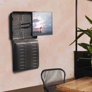 Logilink időjárásálló TV burkolat, 55"-75" acél, fekete (BP0167)