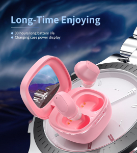 Choetech BH-T23 LuminaCube TWS Bluetooth fülhallgató rózsaszín