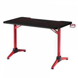 Logilink Gaming Desk 120x60 cm geo-m&eacute;hsejt minta, RGB vil&aacute;g&iacute;t&aacute;s (EO0043)