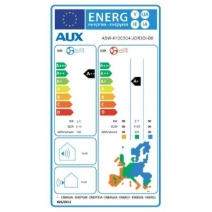 AUX J-SMART hűtő-fűtő klíma 3,5KW fűtőszálas csepptálca fűtéssel (AS-h12C5C4/JOR3DI-B8)