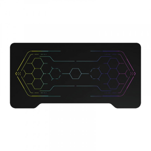 Logilink Gaming Desk 120x60 cm geo-m&eacute;hsejt minta, RGB vil&aacute;g&iacute;t&aacute;s (EO0043)