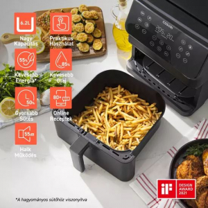 Cosori Premium forrólevegős sütő fekete (CAF-P651-KEUR)