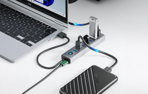 Orico 7x USB 3.0 Hub szürke (CL7U-U3-10-GY-BP-IP)