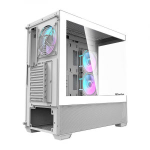 DarkFlash DS900 Air táp nélküli ablakos ház fehér + 6db ARGB ventilátor