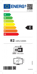 Sharp 65GR8265E 65" 4K UHD QLED Google TV