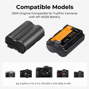 K&F Concept NP-W235 hordozhat&oacute; dupla USB-C akkumul&aacute;tor t&ouml;ltő + 2db NP-W235 akkumul&aacute;tor 2200mAh (KF-28-0018)