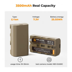 K&F Concept NP-F550 akkumulátor 3500mAh (KF-28-0035)