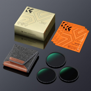 K&F Concept Professzionális ND szűrő szett 58mm (ND8+ND64+ND1000) + szűrőtartó tok + 3db törlőkendő (KF-2044V1)