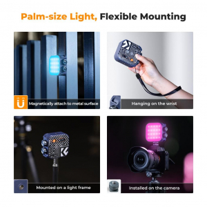 K&F Concept RGB LED lámpa kék (KF-34-036V2)