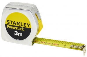 Stanley 0-33-238 PowerLock ABS h&aacute;zas m&eacute;rőszalag 3 m x 12.7 mm