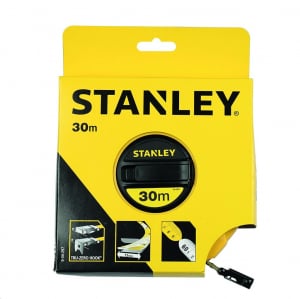 Stanley 0-34-297 zárt üvegszálas hosszú mérőszalag 30 m x 12.7 mm