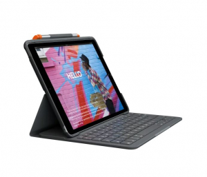 Logitech Slim Folio iPad-billentyűzet (7., 8. és 9. generációs) iPad készülékhez Török fekete (920-009474)