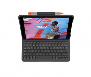 Logitech Slim Folio iPad-billentyűzet (7., 8. és 9. generációs) iPad készülékhez Török fekete (920-009474)
