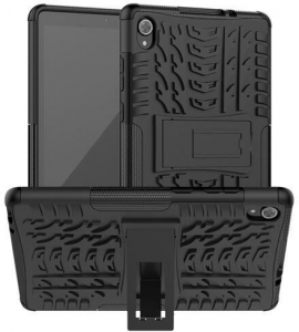 Gigapack Defender Lenovo Tab M8 (TB-8505X) LTE autógumi mintás tok fekete (GP-103477)
