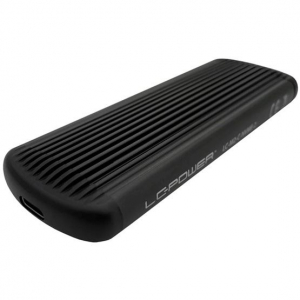 LC Power LC-M2-C-NVME-2X2-RAID M.2 SSD ház fekete