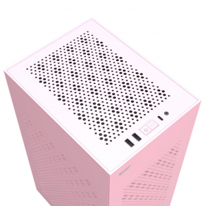 DarkFlash DLH21 táp nélküli Mini-ITX ház pink