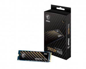 1TB MSI Spatium M450 M.2 NVMe SSD meghajtó