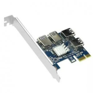 4xUSB 3.0 bőv&iacute;tő k&aacute;rtya PCI-E x1 OEM (PCIS4)