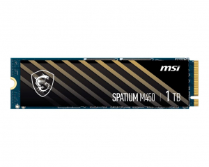 1TB MSI Spatium M450 M.2 NVMe SSD meghajtó