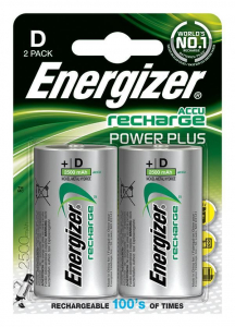 Energizer Power Plus 2500 mAh D R20 akkumulátor (2db/csomag)  (7638900138757)