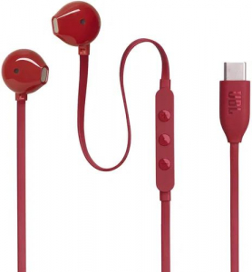 JBL Tune 305C USB-C mikrofonos fülhallgató piros (JBLT305CRED)