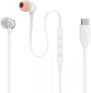 JBL Tune 310C USB-C mikrofonos fülhallgató fehér (JBLT310CWHT)