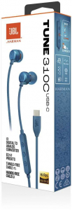 JBL Tune 310C USB-C mikrofonos fülhallgató kék (JBLT310CBLU)
