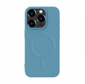 Cellect iPhone 16 Pro m&aacute;gneses szilikon tok &oacute;ce&aacute;n sz&iacute;ve - k&eacute;k (CEL-MAG-IPH16PR-LBL)