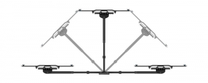 Meliconi SlimStyle Plus 400SDR Fast Block 40"- 82" fali TV konzol (480994)