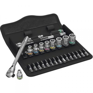 Wera  Zyklop Metal 8100 SA 8 Dugókulcs készlet Metrikus 1/4 (6,3 mm) 28 részes (05004018001)