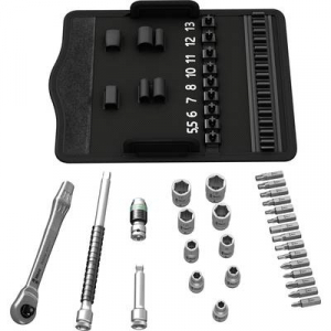 Wera  Zyklop Metal 8100 SA 8 Dugókulcs készlet Metrikus 1/4 (6,3 mm) 28 részes (05004018001)