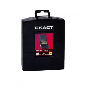 Exact  (05930) Kombin&aacute;lt menetf&uacute;r&oacute; 7 r&eacute;szes Metrikus M3, M4, M5, M6, M8, M10 Jobb v&aacute;g&oacute; HSS 1 k&eacute;szlet