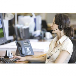 Renkforce Vezetékes telefon headset, 2,5 mm-es jack, mono, fekete,  On Ear (RF-4628709)