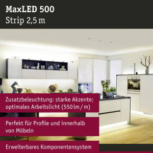 Paulmann  MaxLED 500 (70827) LED cs&iacute;k bőv&iacute;t&eacute;s Dug&oacute;val 24 V 2.5 m Melegfeh&eacute;r 1 db
