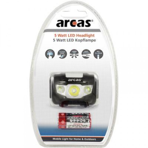 Arcas  7 Modi 5W LED Fejl&aacute;mpa Elemekről &uuml;zemeltetett 160 lm (30710010)