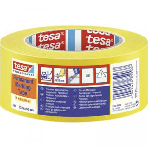Tesa  PREMIUM (04169-00058-93) Jel&ouml;lő ragaszt&oacute;szalag &reg; Professional S&aacute;rga (H x Sz) 33 m x 50 mm 1 db