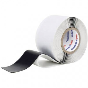 HellermannTyton  HTAPE-POWER 670-VM-PVC/IIR-BK (3) (711-00304) Ragaszt&oacute;szalag (H x Sz) 3 m x 10 cm 1 db
