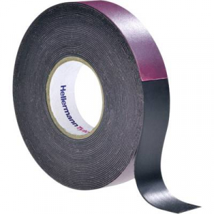HellermannTyton  HTAPE-POWER600-19x6.7-NR-BK (6.7) (711-10200) Ragaszt&oacute;szalag (H x Sz) 6.7 m x 19 mm 1 db