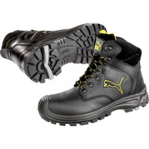 Puma  Borneo Black Mid (630411-42) Biztonsági csizma S3 Cipőméret (EU): 42 Fekete, Sárga 1 db