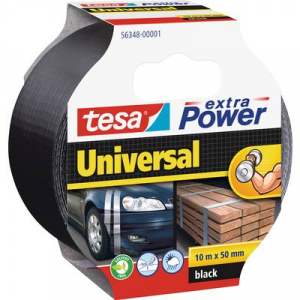 Tesa  UNIVERSAL (56348-00001-05) Sz&ouml;vet ragaszt&oacute;szalag &reg; extra Power Fekete (H x Sz) 10 m x 50 mm 1 db