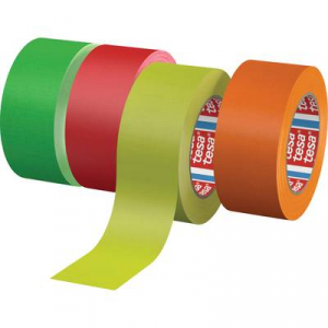 Tesa  (04671-00054-10) Szövet ragasztószalag band® 4671 Neonsárga (H x Sz) 25 m x 25 mm 1 db
