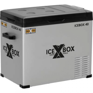 Cross Tools  ICEBOX 40 Hűtőláda EEK: F (A - G) Kompresszor 230 V, 24 V, 12 V Ezüst (matt), Fekete 37 l (68061)