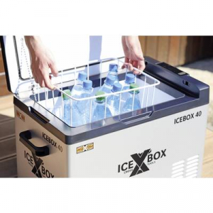 Cross Tools  ICEBOX 40 Hűtőláda EEK: F (A - G) Kompresszor 230 V, 24 V, 12 V Ezüst (matt), Fekete 37 l (68061)
