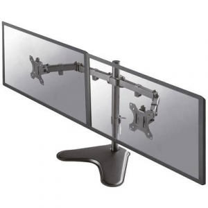 Newstar  (FPMA-D550DDBLACK) 2 részes Monitor asztali tartó 25,4 cm (10) - 81,3 cm (32) Csuklóval mozgatható, Forgatható, Dönthető, Álló Fekete