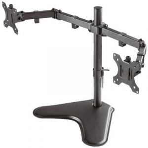 Newstar  (FPMA-D550DDBLACK) 2 részes Monitor asztali tartó 25,4 cm (10) - 81,3 cm (32) Csuklóval mozgatható, Forgatható, Dönthető, Álló Fekete