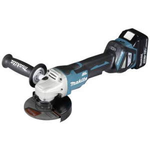 Makita  (DGA515RTJ) Akkus sarokcsiszol&oacute; 125 mm 2. akkuval, T&ouml;ltővel 18 V 5 Ah